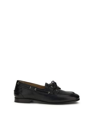 Bally Plume Leather Loafers - White