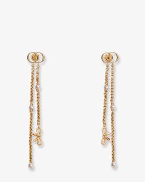 Dior Dior Brass Earrings - White
