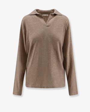 The Row Niosa Polo Shirt - Brown
