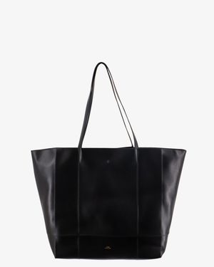 TOTEME Roam Leather Shoulder Bag - Black