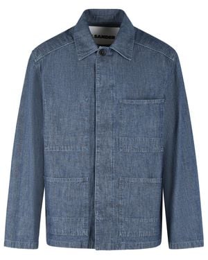 Jil Sander Cotton Jacket - Blue