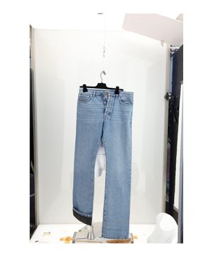 Dior Dior Homme Denim Con Inside Cannage Trousers - Blue