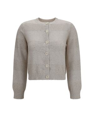 Brunello Cucinelli Long-Sleeve Crewneck Cotton Jumper - Grey