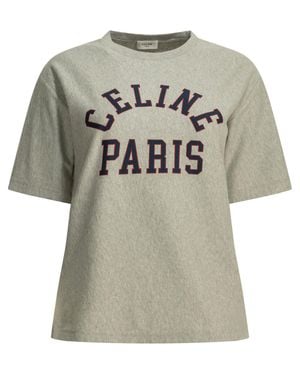 Celine Cotton T-Shirt - Grey