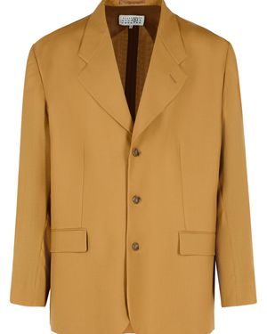 MM6 by Maison Margiela Wool Blazer - Natural