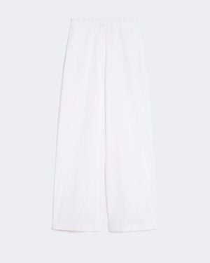 Max Mara Pure Wide Leg Trousers - White
