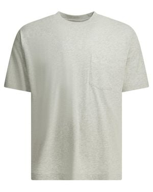 Beams Plus "Grandelle" Crew-Neck T-Shirt - White