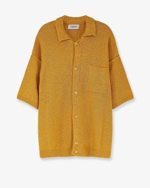 Laneus Cotton, Cashmere And Silk Blend Shirt - Yellow