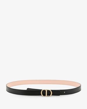 Dior Cd Icon Leather Belt - White