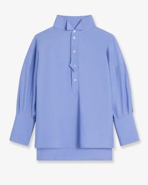 Celine Oversize Cotton Shirt - Blue