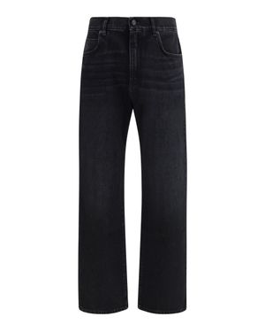 Balmain Loose-Fit Denim Jeans - Black