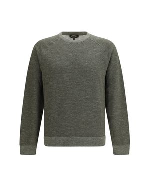 Loro Piana Cotton Crew Neck Sweatshirt - Green