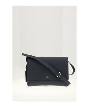 Dior Top Flap Messenger Cd Icon - White