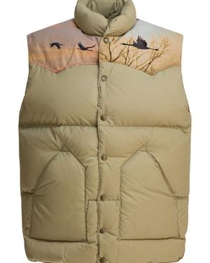 Needles X Rocky Mountain Featherbed" Sleeveless Jacket - Natural