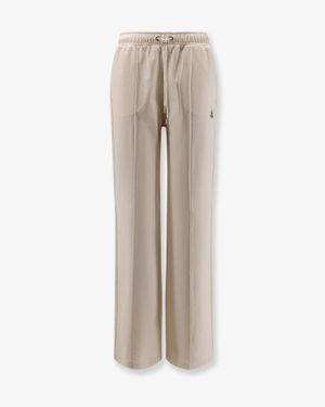 Moncler Cotton Jogging Trousers - Natural