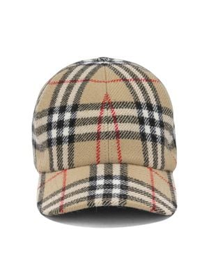 Burberry "Check" Baseball Cap - Gray