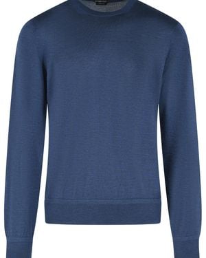 Tom Ford Cashmere And Silk Jumper - Blue