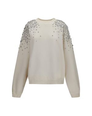 Golden Goose Embellished Sweatshirt - White