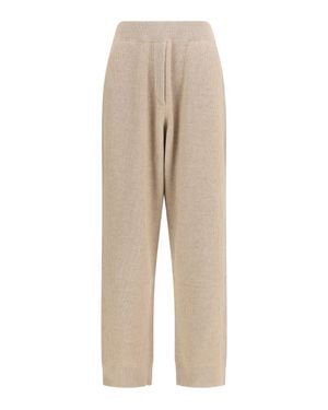 Brunello Cucinelli Cashmere Trousers - Natural