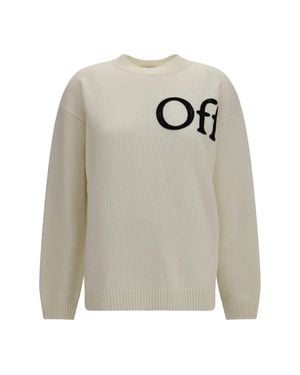 Off-White c/o Virgil Abloh Bookish Shared Crewneck Jumper - White