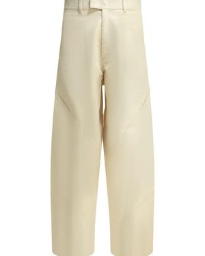 Goldwin "0 Helicoid" Wide Leg Jeans - Natural