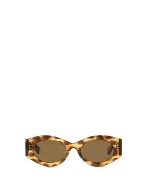 Alaïa Alaã¯A Oval Sunglasses - Metallic