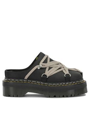 Rick Owens X Dr. Martens Quad Sole Megalace Mules - Black