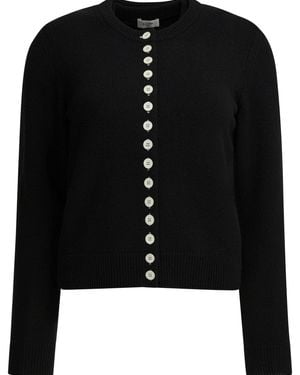 Celine Cashmere Cardigan And Tank Top - Black