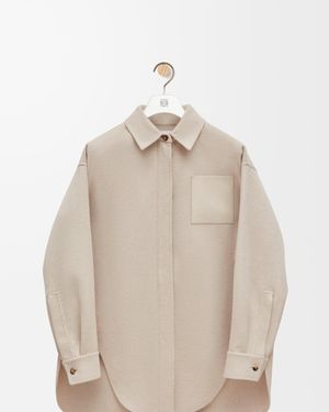 Loewe Overshirt Jacket Light Melange - Natural