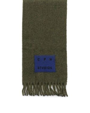 COPENHAGEN Wool Blend Scarf - Green
