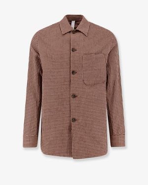 Hevò Cotton Blend Shirt/Jacket - Brown