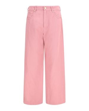 Max Mara 'S Maxmara Cotton And Linen Trousers - Pink
