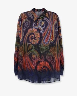 Etro Paisley Print Shirt - Blue