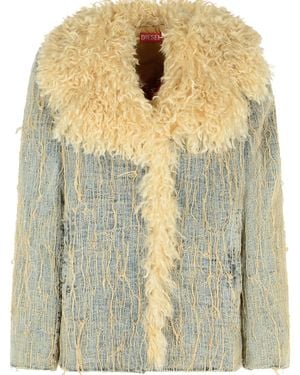 DIESEL Light Cotton Blend Jacket - Multicolour