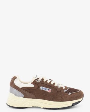 Autry Hyperway Low Mesh And Suede Trainers - Brown
