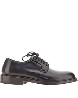 JUAN LACARCEL BY CALCE Brushed Leather Lace-Up Shoes - Brown