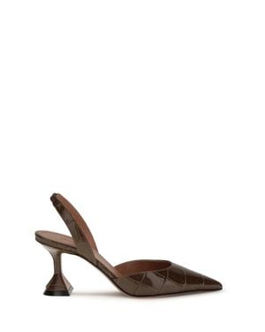 AMINA MUADDI Holli Slingback Court Shoes - Brown