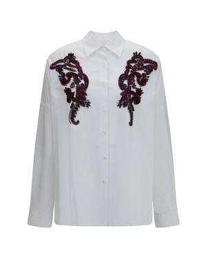 Dries Van Noten Beaded-Detail Shirt - Grey