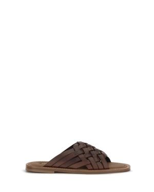 Miu Miu Leather Sandals - Brown