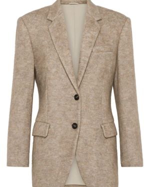 Brunello Cucinelli Mohair Jacket - Natural