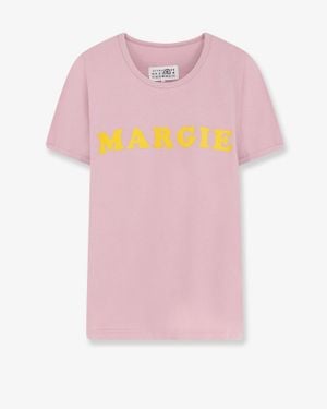 MM6 by Maison Margiela Cotton T-Shirt Margie - Pink