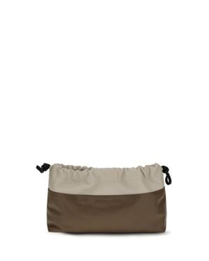 Pierre Hardy Twin Clutch Bag Camel-Offwhite - Grey