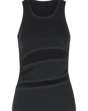 Coperni 'Spirale' Cotton Tank Top - Black