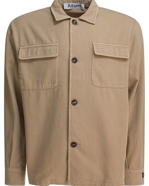 Altum Cotton Overshirt Jacket - Natural