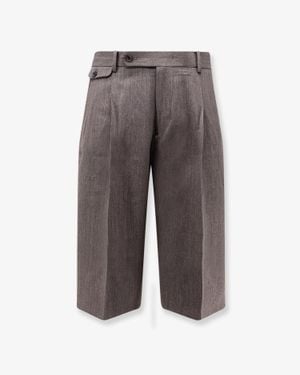 Tonywack Wool Blend Bermuda Shorts Melange - Grey