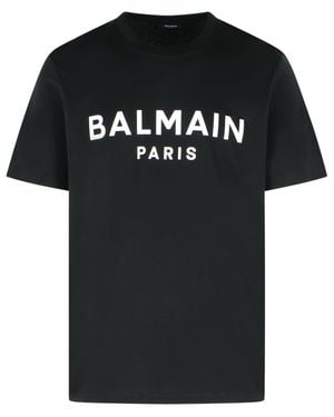 Balmain Cotton T-Shirt - Black