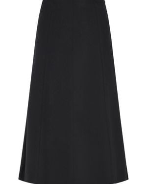 THE LATEST Erica Wool Blend Midi Skirt - Black