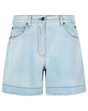 MSGM Light Denim Shorts - Blue