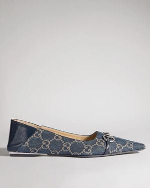 Gucci Vittoria Ballet Flats - Blue