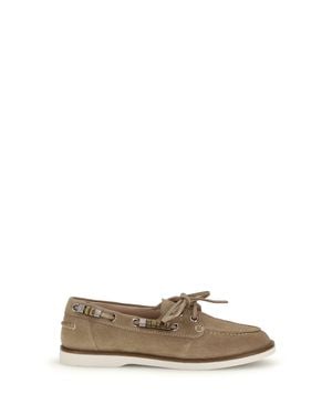 Pinko Loafers Grace Suede - Natural